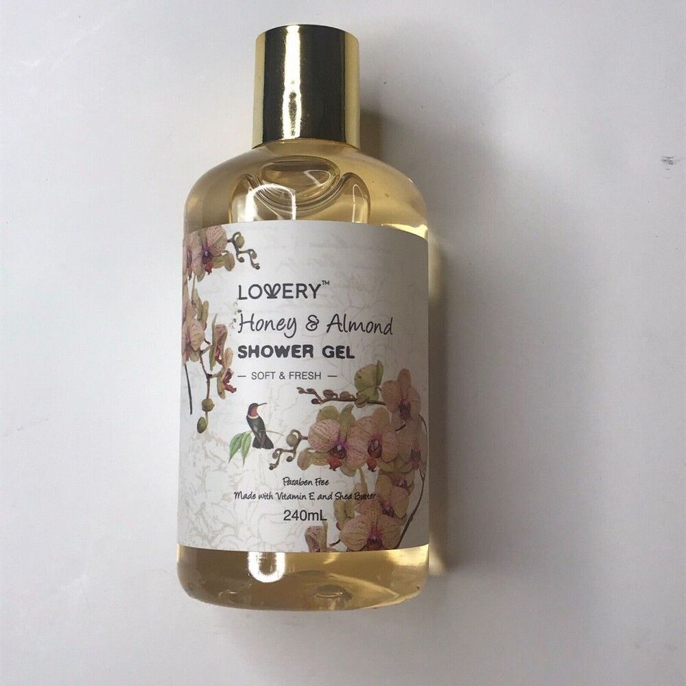 Lowery 3 Pc Bath & Body Set Honey & Almond Shower Gel, Bath Salt, & Body Lotion - Picture 2 of 8